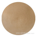 Round hemp jute home floor rug